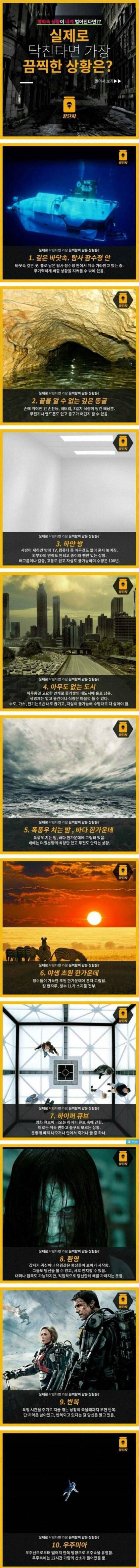 당신에게 실제로 닥친다면 가장 끔찍할꺼 같은 상황은? | 인스티즈