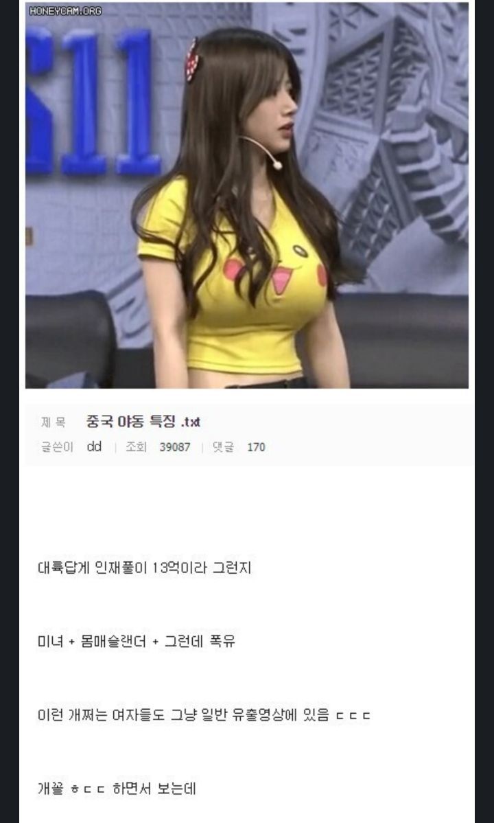 중국 야동 특징 | 인스티즈