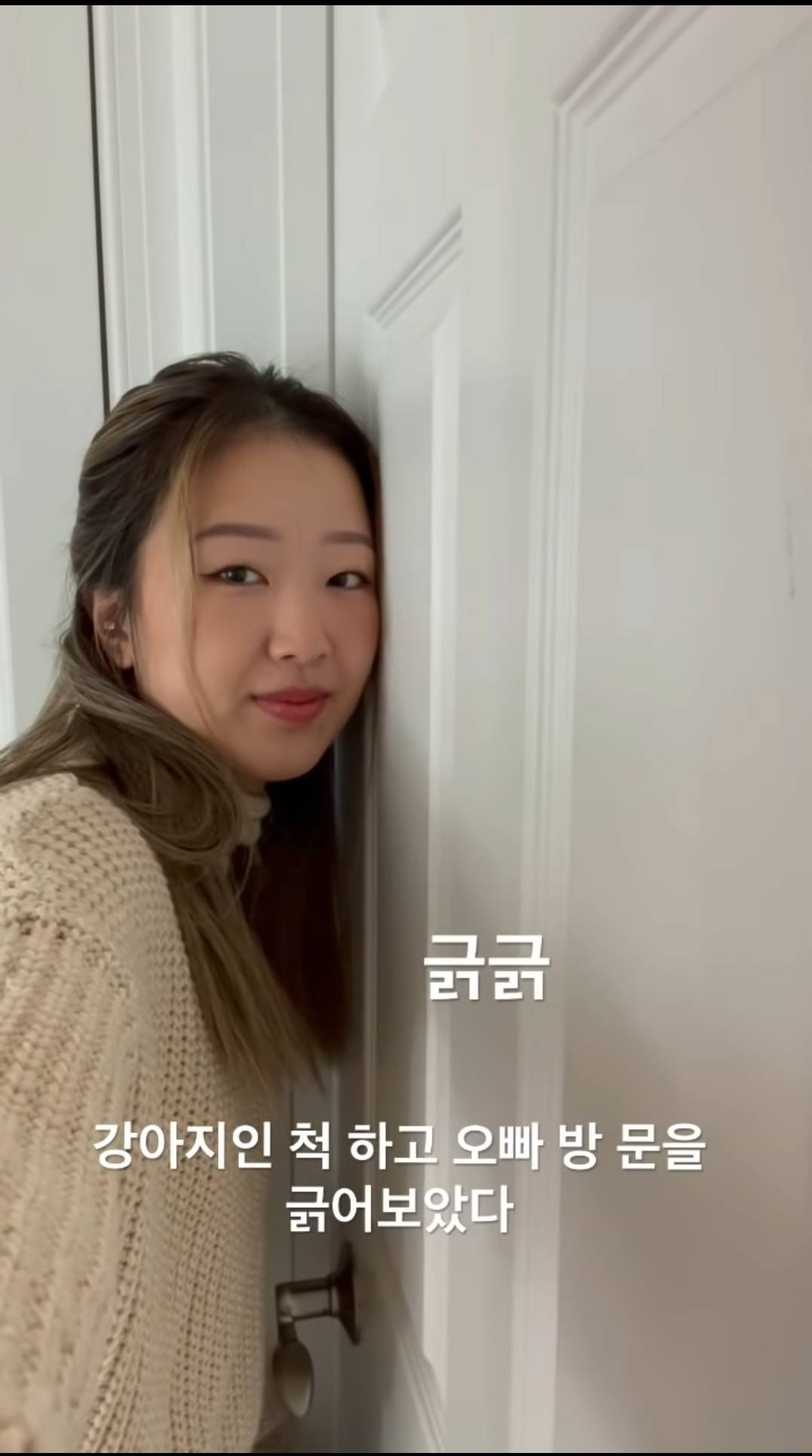 강아지인척하고 오빠 방문을 긁어보았다 | 인스티즈