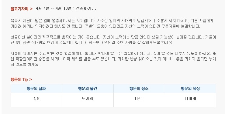 산수도인 별자리 운세 (4월 4일 ~ 4월 10일) | 인스티즈