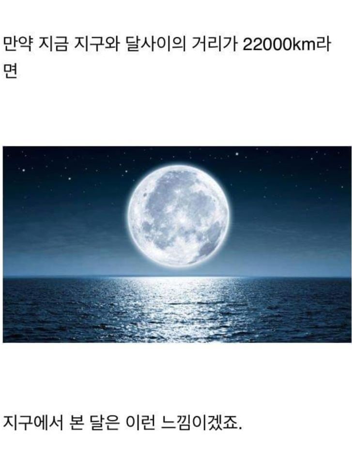 처음 달이 생겨났을 때 지구에서 달을 본 모습 | 인스티즈