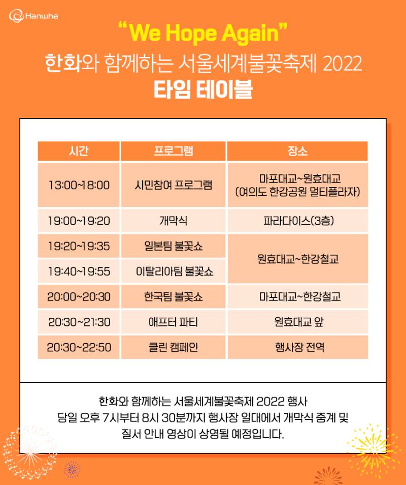 내일(토) 개최하는 2022 서울세계불꽃축제 + 도로통제 | 인스티즈