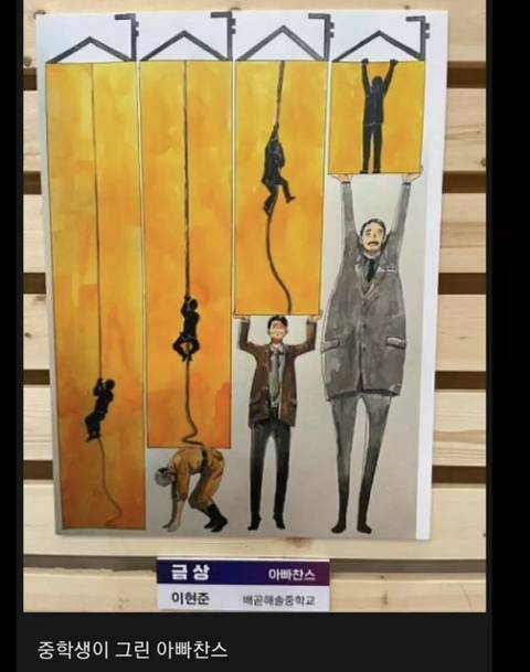 중학생이 그린 아빠찬스 - 인스티즈(instiz) 이슈 카테고리