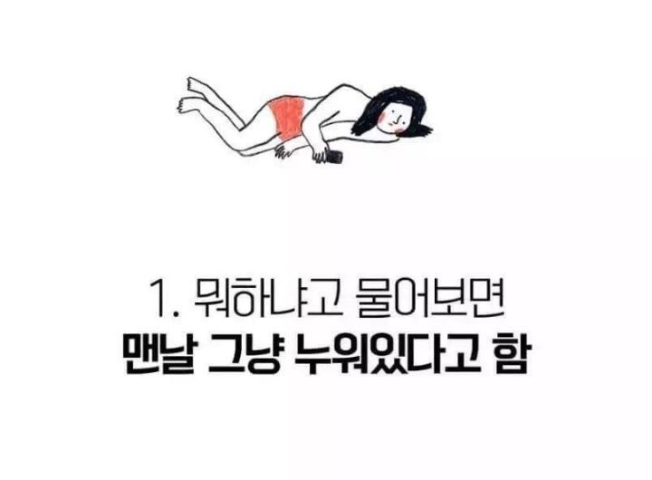 맨~날 누워있는 애들 특징 | 인스티즈