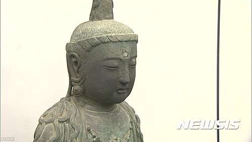 금동관음보살좌상 /사진=뉴시스(출처:NHK)