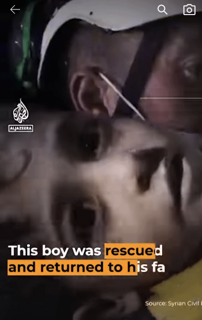 구조되는 어린이들(튀르키예.시리아) | 인스티즈