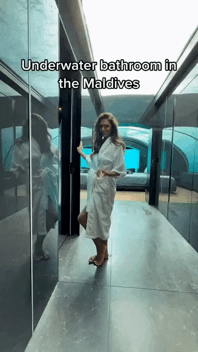 몰디브 수중호텔 화장실 | 인스티즈