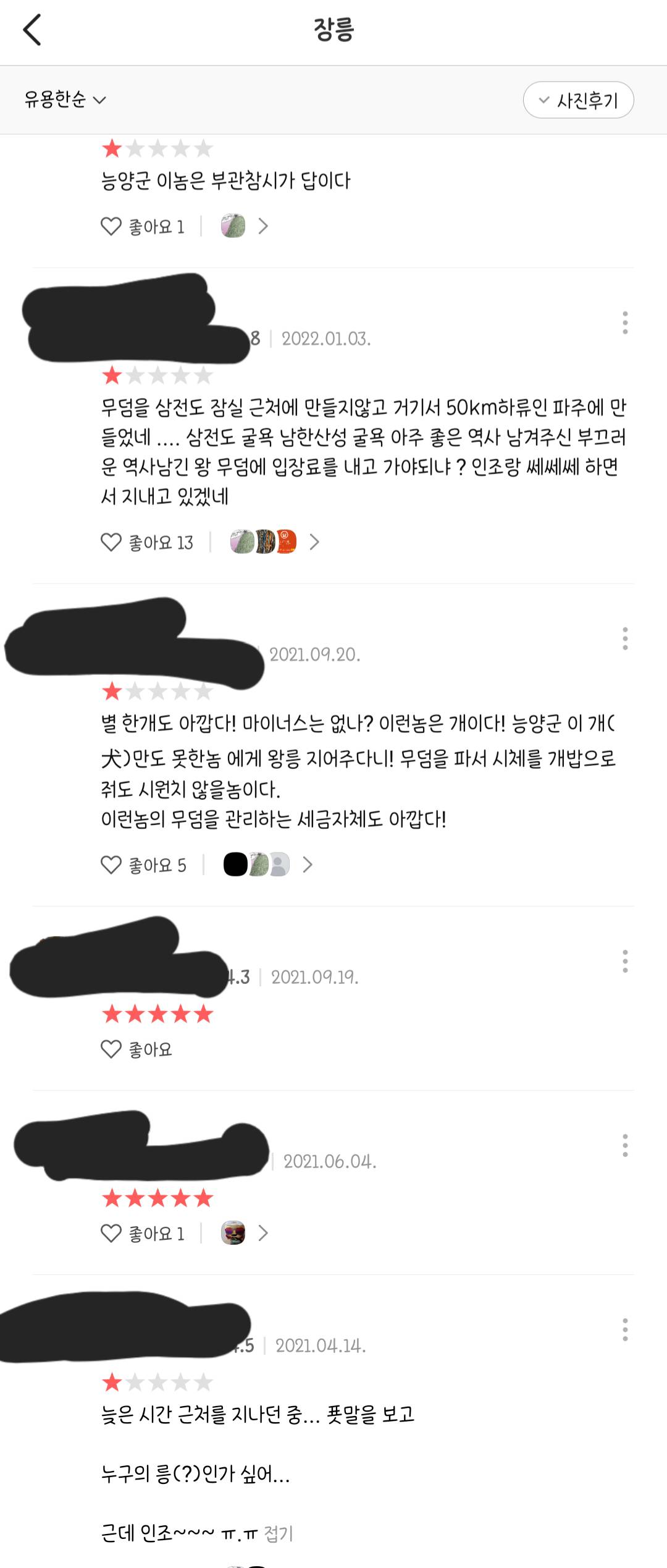 역사 속 인물과 관련 있는 장소에 평점 남기는 한국인들 (feat. 카카오맵) | 인스티즈