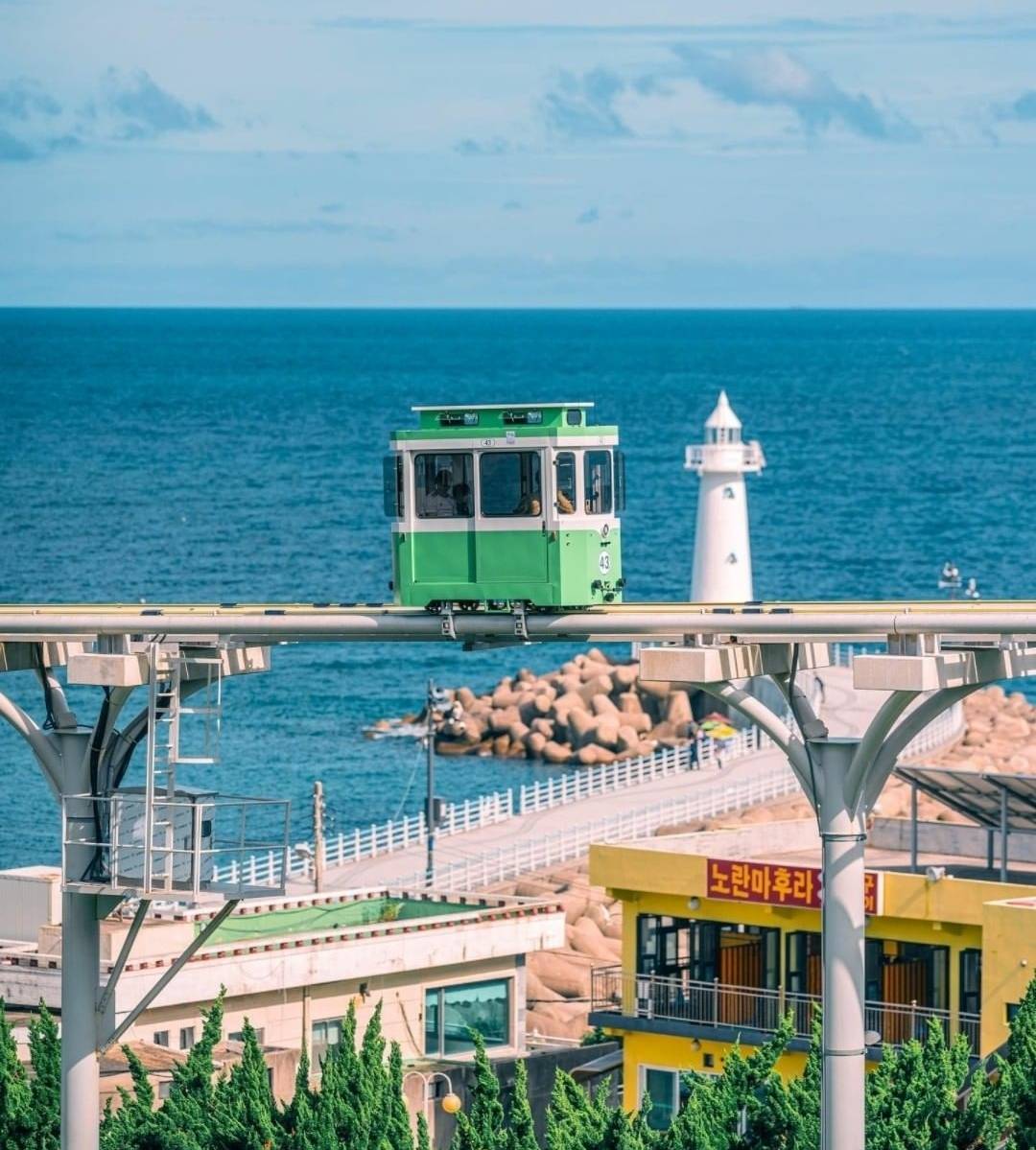 부산 청사포에 있다는 미니미 해상열차.jpg | 인스티즈