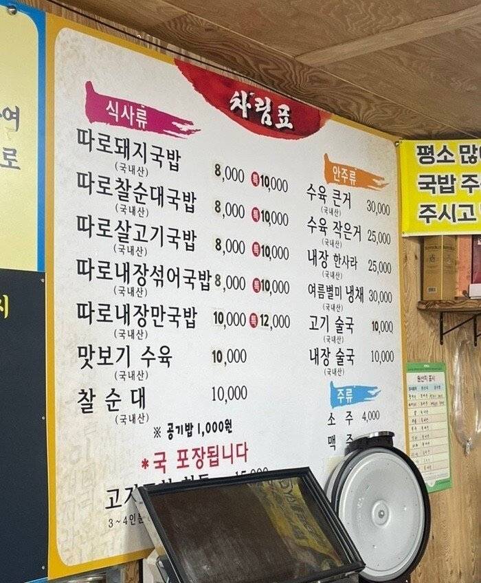 많이 못드시면 제발좀 말해달라는 가게 | 인스티즈