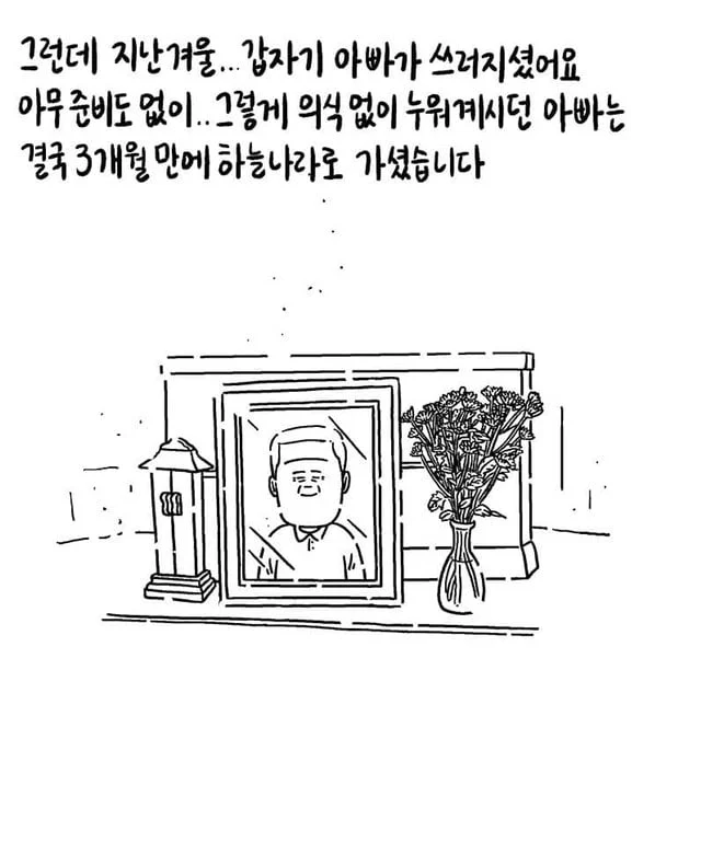 갑자기 떠난 아빠와 15살 강아지.jpg | 인스티즈
