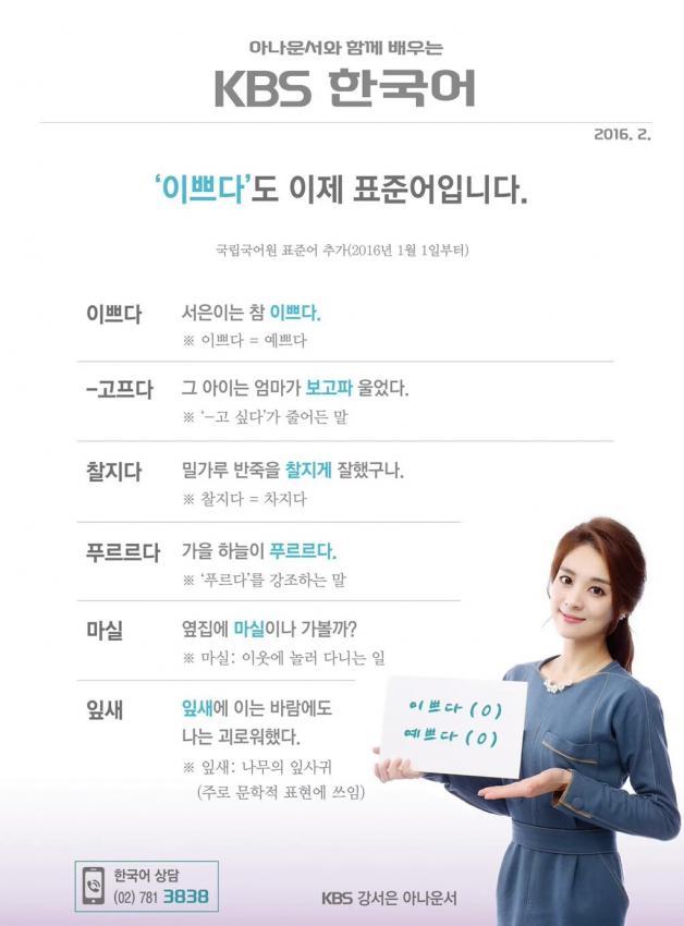 2016년 새로 등록된 표준어 | 인스티즈