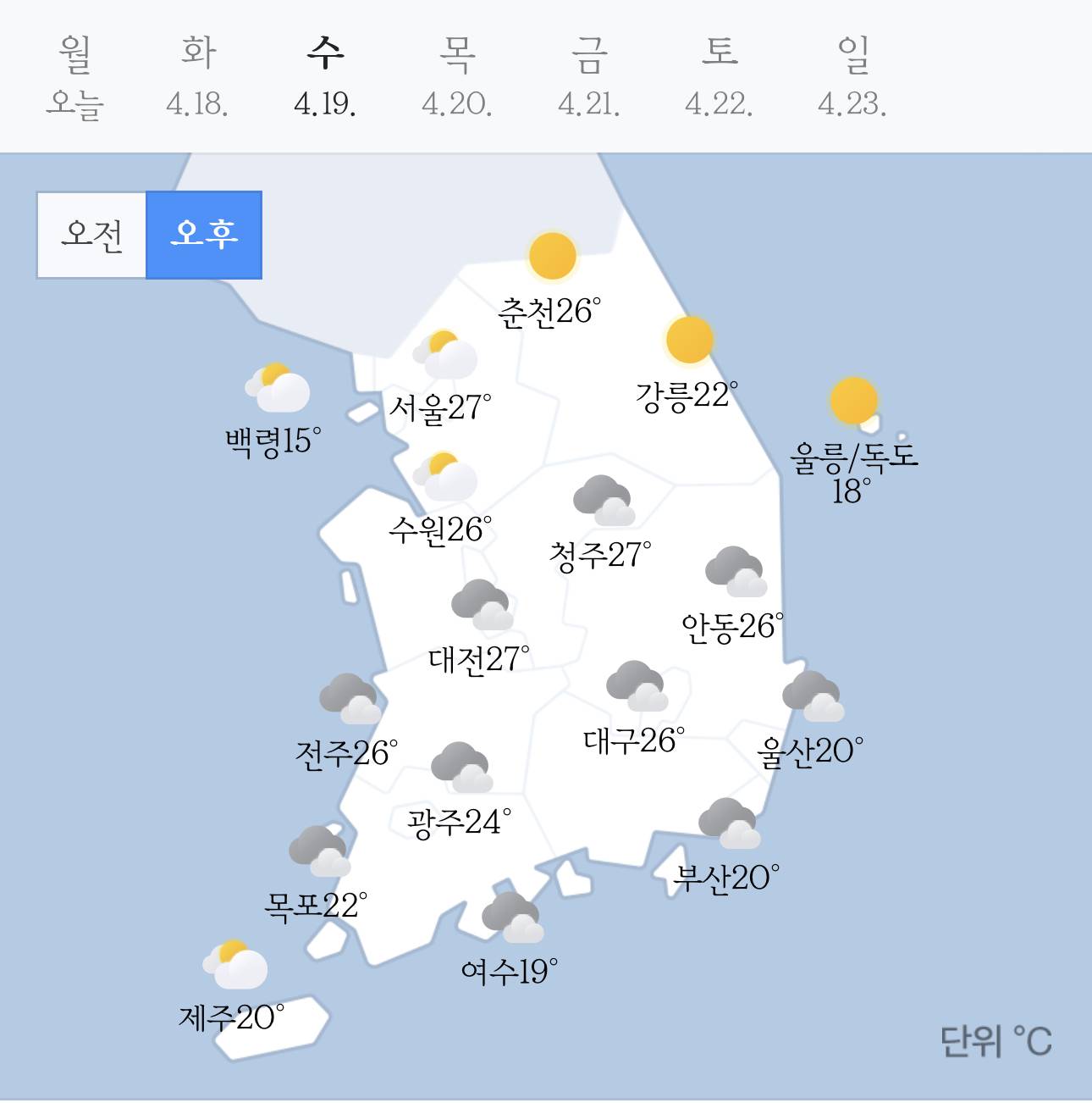 갑자기 여름됐다가 다시 기온 내려가는 이번주 수목금 날씨 | 인스티즈