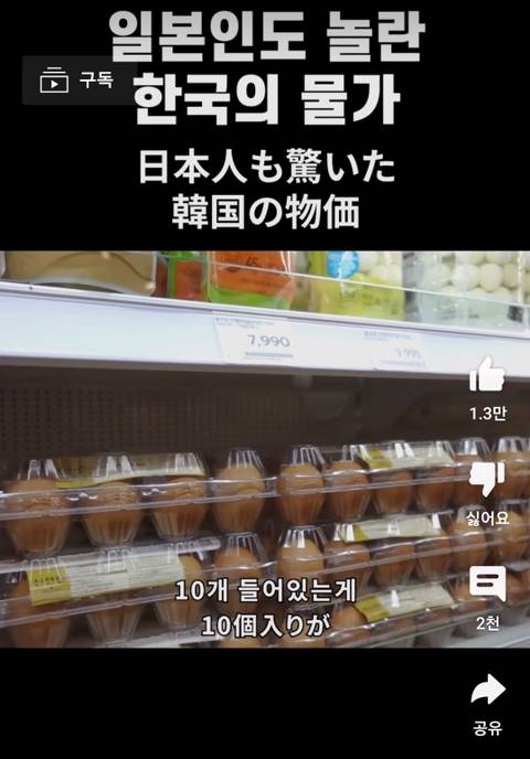 일본인들도 화들짝 놀란다는 한국 물가 | 인스티즈