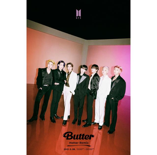 그룹 방탄소년단이 'Butter' 리믹스 음원으로 글로벌 흥행 열기를 잇는다. 빅히트 뮤직 제공