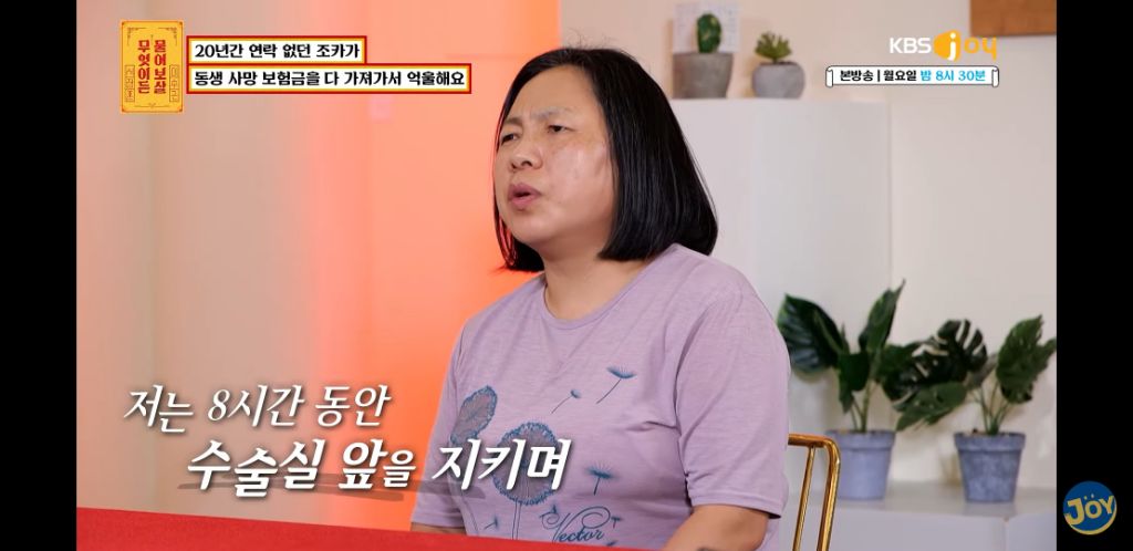 [물어보살] 남동생 사망보험금 독식한 조카 | 인스티즈