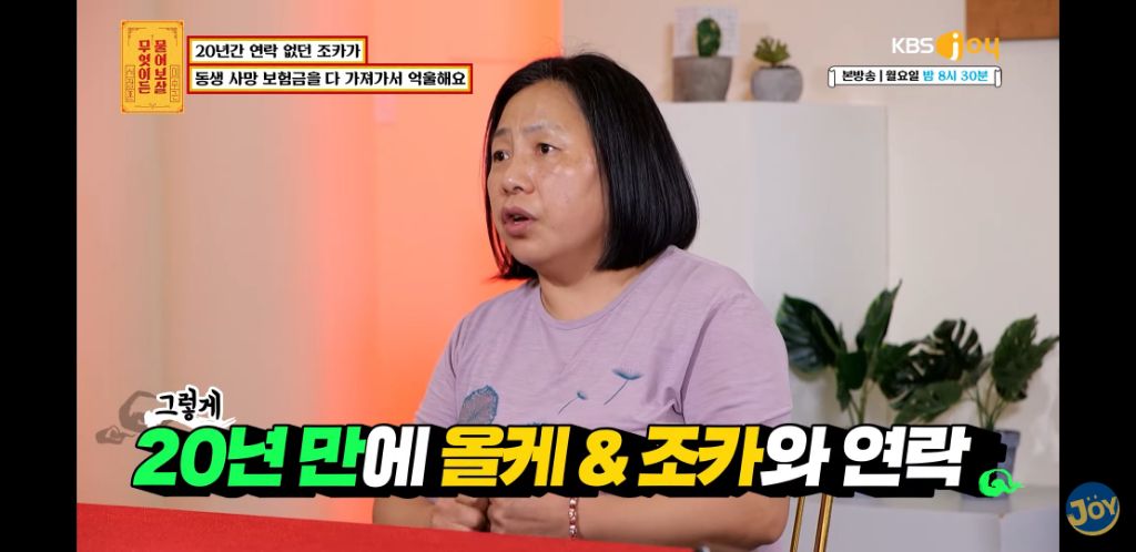 [물어보살] 남동생 사망보험금 독식한 조카 | 인스티즈