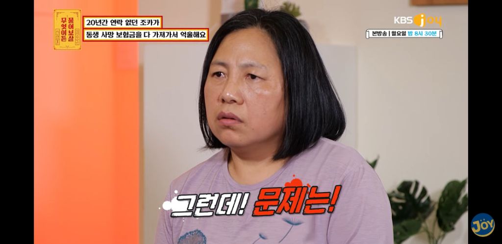 [물어보살] 남동생 사망보험금 독식한 조카 | 인스티즈