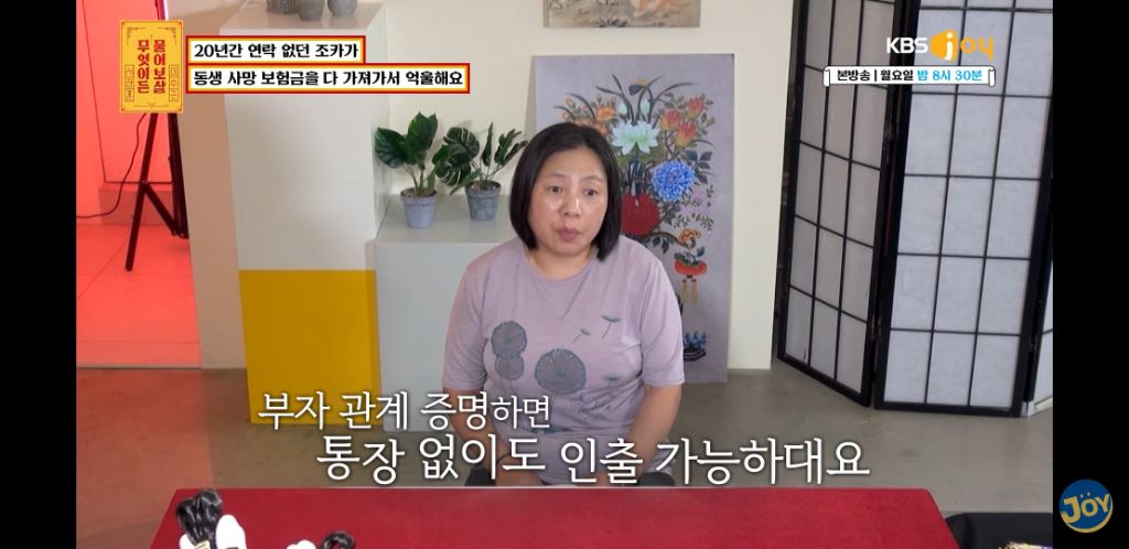 [물어보살] 남동생 사망보험금 독식한 조카 | 인스티즈