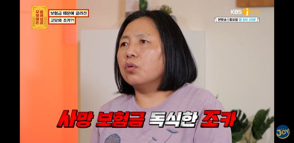 [물어보살] 남동생 사망보험금 독식한 조카 | 인스티즈