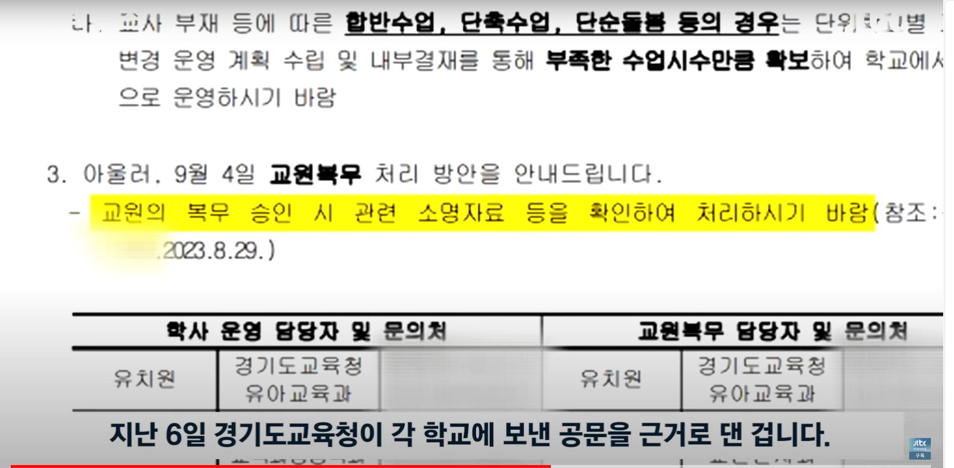 [자막뉴스] "선생님 징계 않겠다" 입장 바꾼 교육부 장관…실상은 전혀 달랐다 / JTBC News | 인스티즈