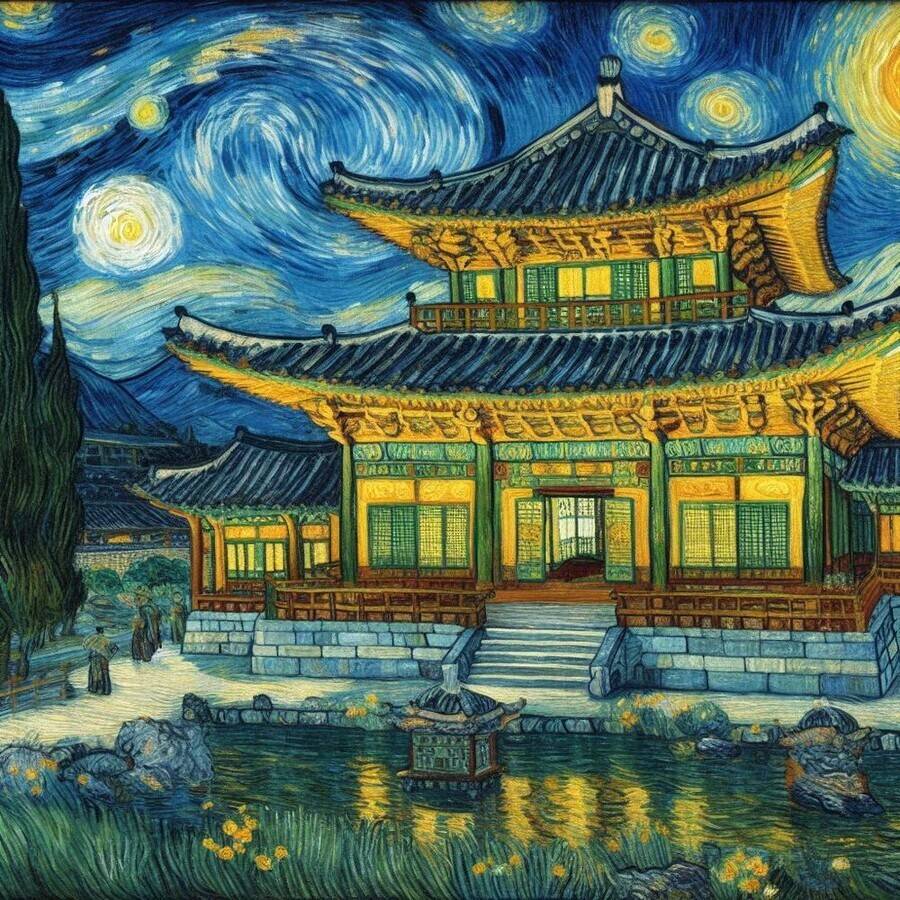 그림] 고흐 화풍으로 그린 조선시대 - 인스티즈(instiz) 이슈 카테고리