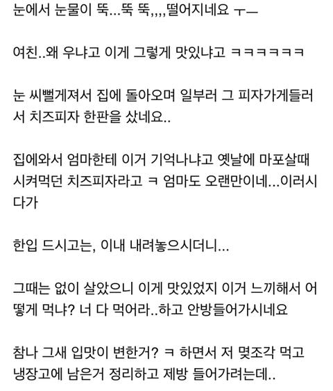 가난했던 시절 먹었던 치즈피자를 커서 다시 먹게 되었다는 어느 분.jpg | 인스티즈