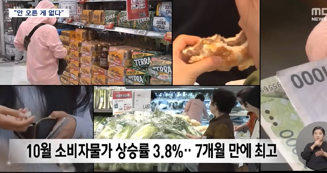 "어떻게 먹고 살아 너무 비싸" 10월부터 물가 잡힌다더니.. [뉴스.zip/MBC뉴스] | 인스티즈