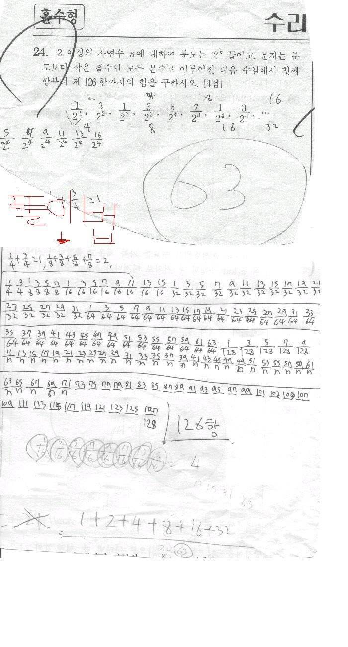 [잡담] 수능수학 광기 모음 | 인스티즈