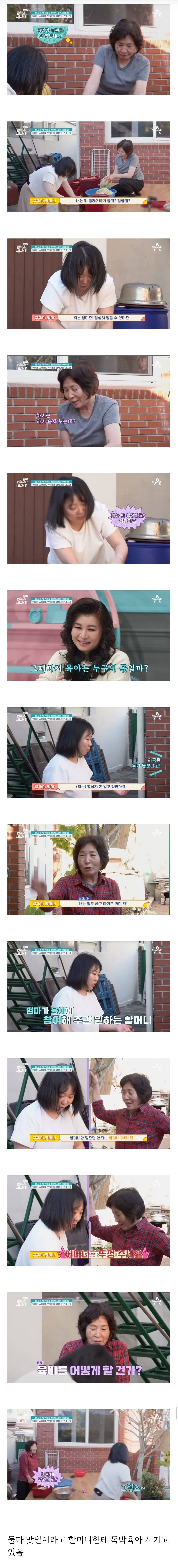 금쪽같은 내새끼에 나온 독박육아 할머님 장면... | 인스티즈