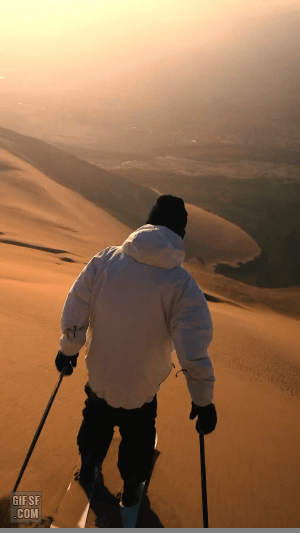 사막에서 즐기는 스키 | 인스티즈