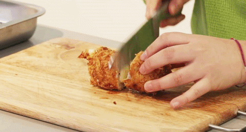 김민경이 직접 만든 치즈 돈까스.gif | 인스티즈