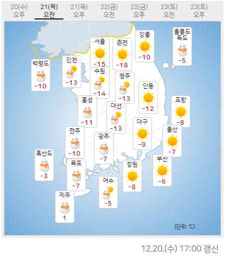 내일 날씨 개추~ | 인스티즈