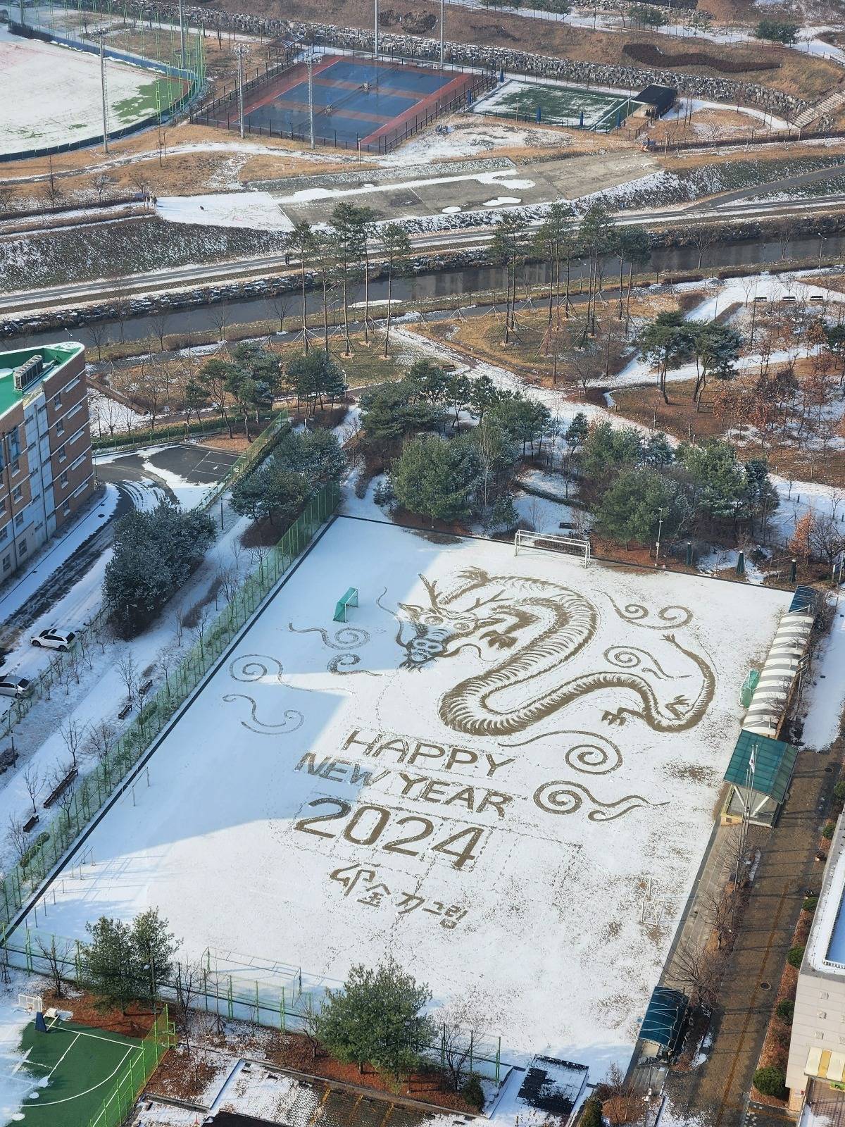 눈 내린 세종시 중학교 운동장 근황 | 인스티즈