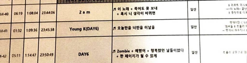 2023년 MBC 가요대제전 큐시트. 올해를 장식할 마지막 곡 | 인스티즈