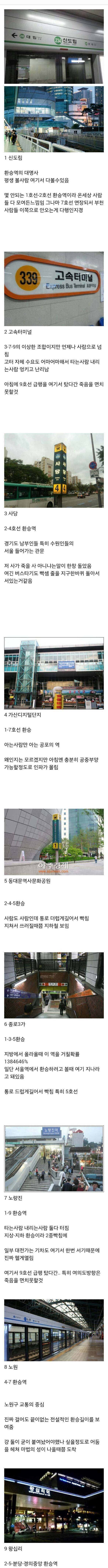 가장 환승하기 번거로운 전철역은? | 인스티즈