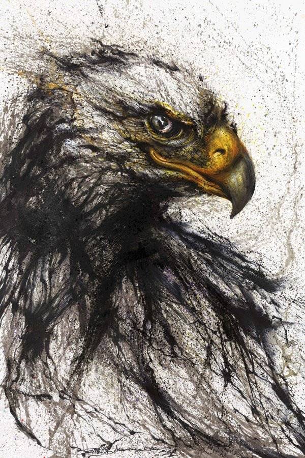 동양의 전통 기법과 서양의 그래피티를 결합한 페인팅.jpg | 인스티즈