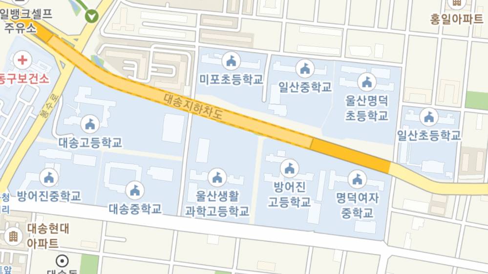 울산의 신기한 학교 배치.jpg | 인스티즈