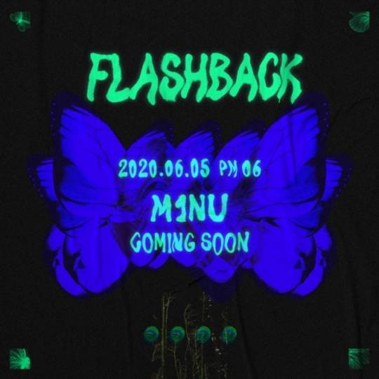 5일(금), 미누(M1NU) 싱글 앨범 1집 'Flashback (타이틀곡: 나비)' 발매 | 인스티즈