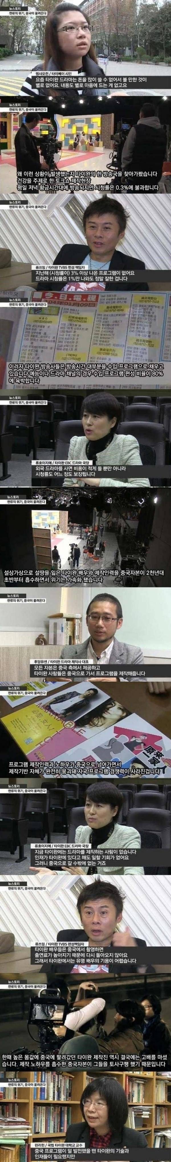 중국에 먹혀 몰락한 대만 연예계와 비슷하게 가고 있단 한국 | 인스티즈