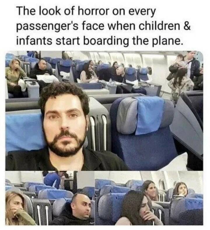 비행기에 아기가 타자 승객들 표정 | 인스티즈