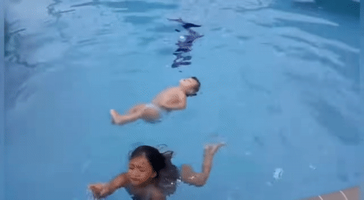 미국에서 신생아 수영 훈련할때 아기를 풍덩 던지는 이유 | 인스티즈