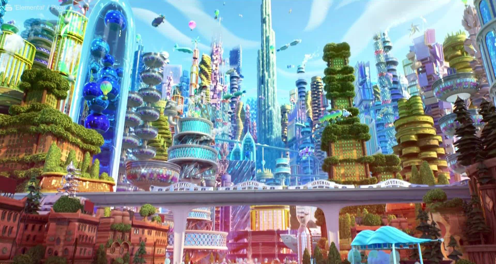 디즈니픽사가 상상으로 그린 도시들 모아봤는데 행복해졌어.twt | 인스티즈
