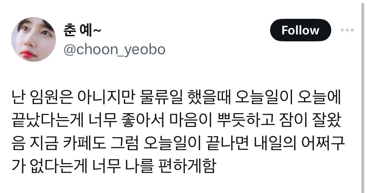 요즘엔 그냥 커리어 다 버리고 맥도날드 입사해서 아무 생각 없이 햄버거 만들고 싶음.twt | 인스티즈