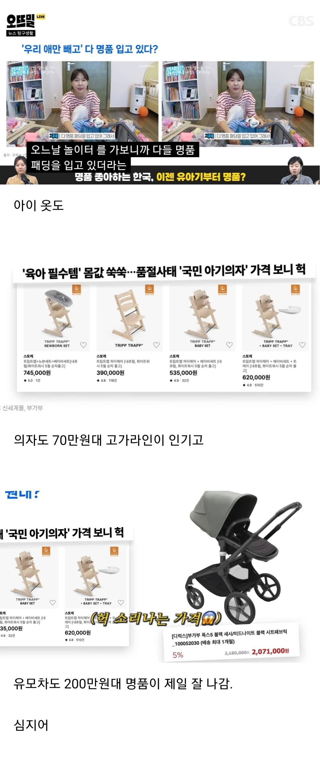 명품에 미쳐버린 한국 유아용품 시장 근황.jpg | 인스티즈