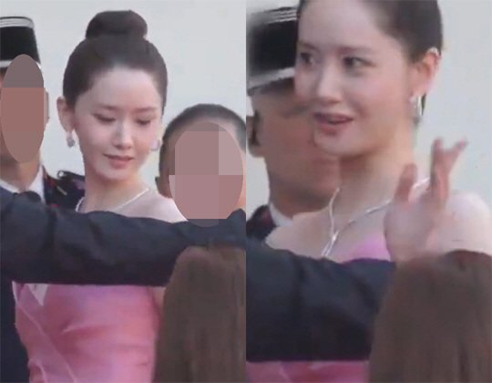 윤아, 칸 영화제서 '당황' 표정…인종차별 피해당했나 "유색인종에게만 재촉" | 인스티즈