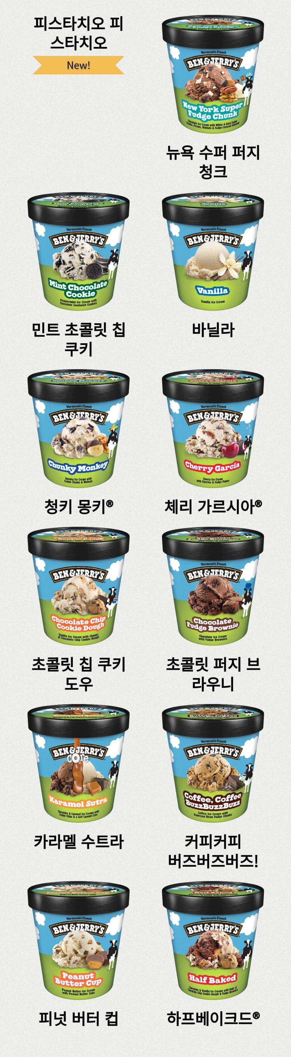 벤앤제리스 아이스크림 최애맛은? | 인스티즈