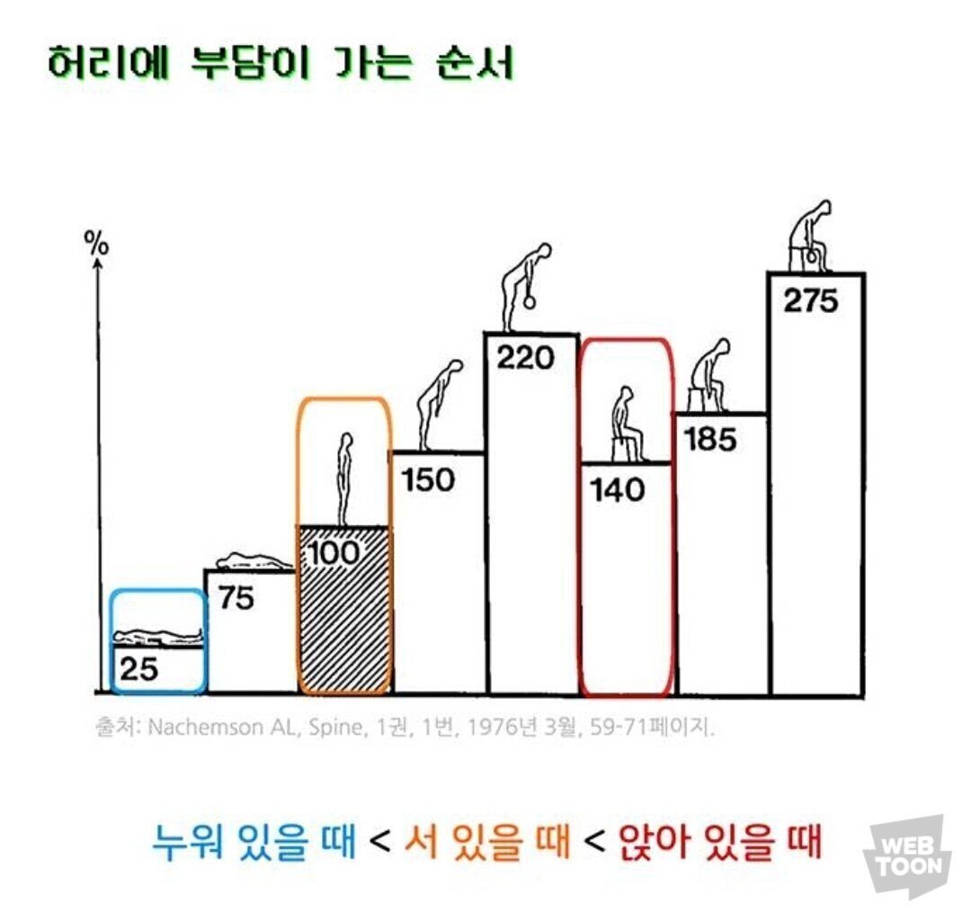 허리에 부담이 가는 순서 | 인스티즈