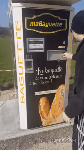 프랑스에 있는 바게트 자판기 | 인스티즈