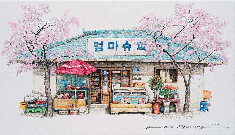20년간 사라져가는 동네 슈퍼마켓을 그린 화가 | 인스티즈